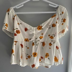 NWT Pacsun L.A. Hearts size XS floral white orange tank top blouse